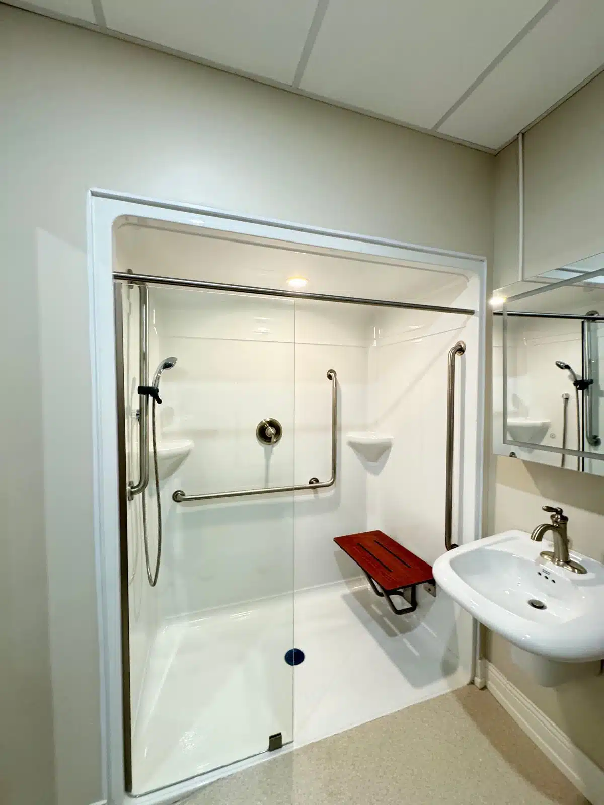 Bathroom vanity tile flooring renovation near Hamilton Ontario by Cruzz Construction